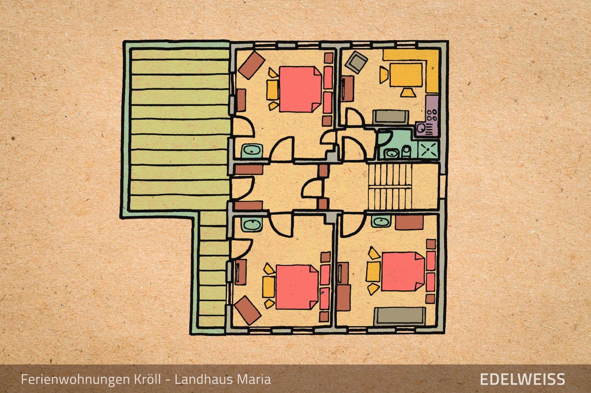 Ferienwohnungen Kroll - Appartements Viktoria Und Landhaus Maria مايرهوفن الغرفة الصورة